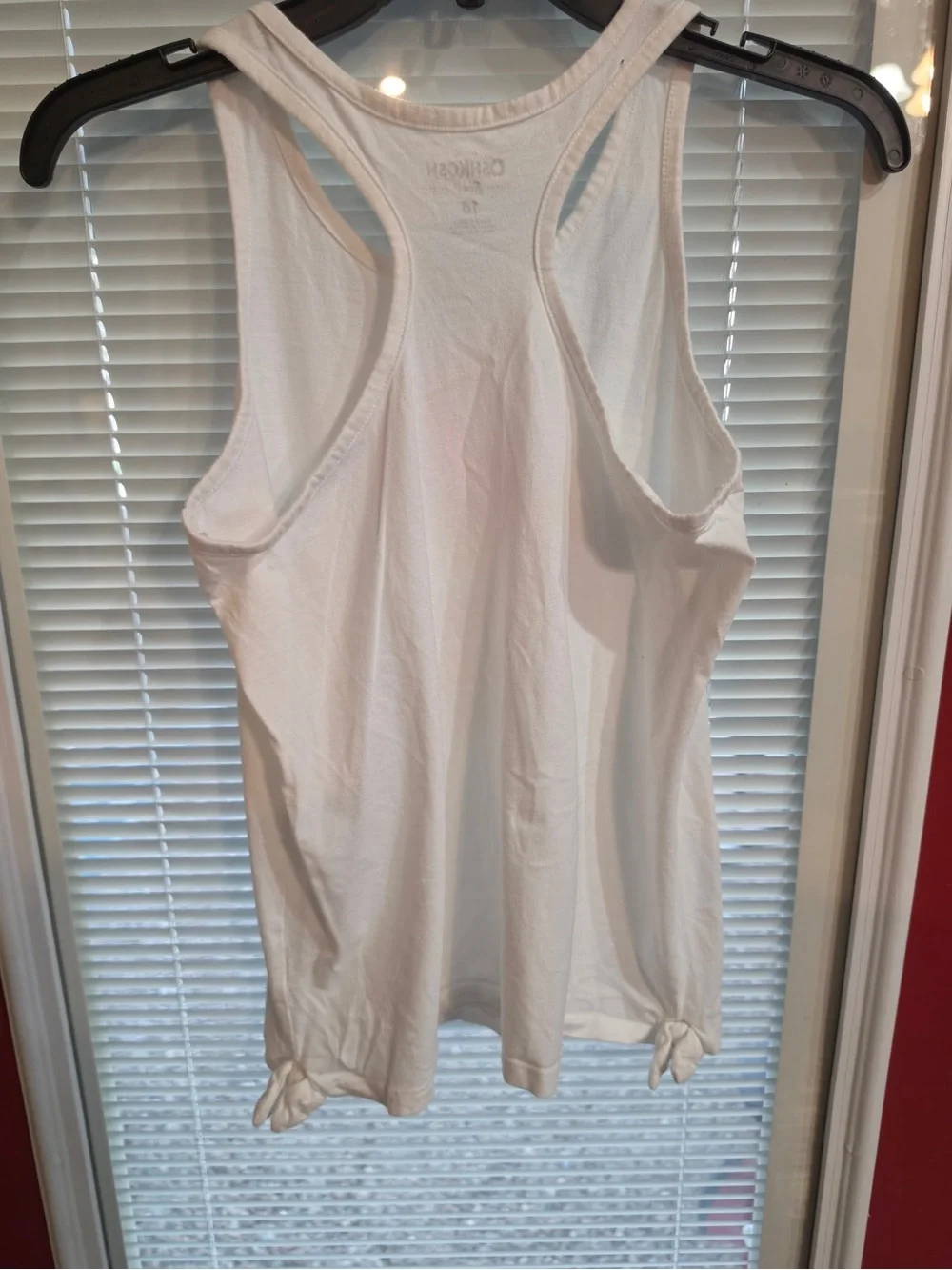OshKosh B'gosh White Tank Top with Bright Gold Foiled Ice-Cream Cone Graphic